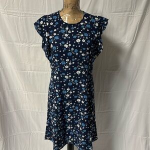 Blue floral dress. Michael Kors.  Beautiful almost new condition.
